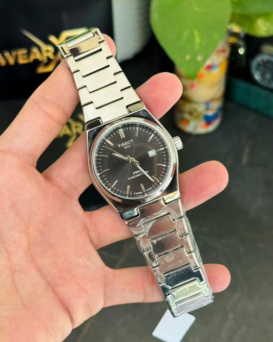 TST Sami Automatic Stainless Steel with Black Dail Watch T-06