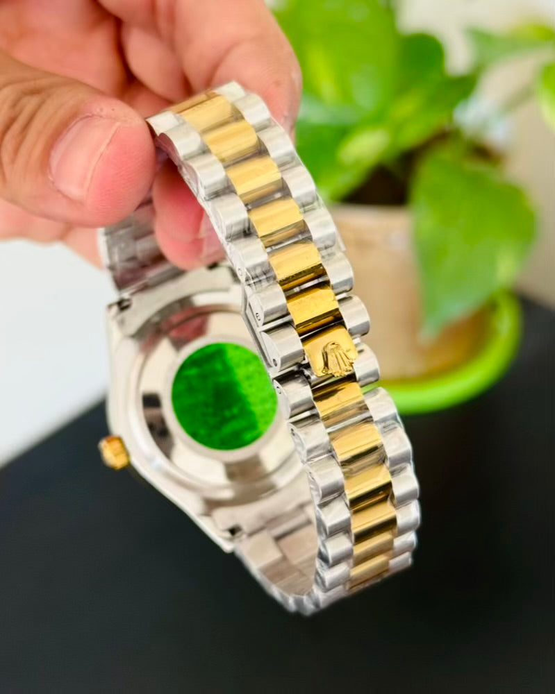 RLX Two-Tone Stainless Steel strap with Taj Lock Rl-04