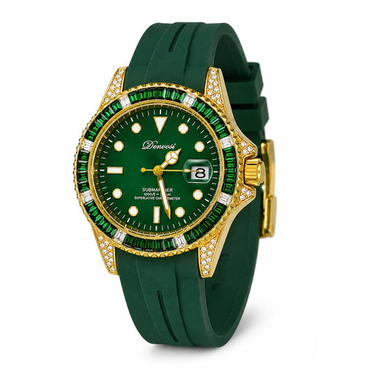Sapphire Gem Stones Bezel Watch