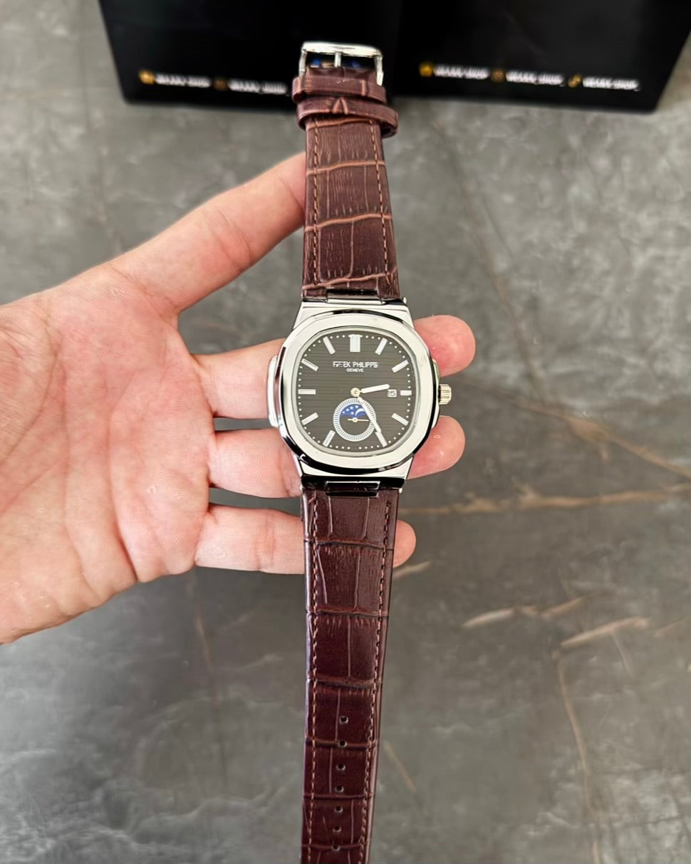 PP Black Straps Black Dail Datejust Watch PP-23