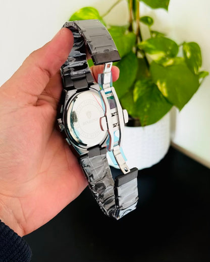 Full Black Chronograph-Waterproof Watch TS-07