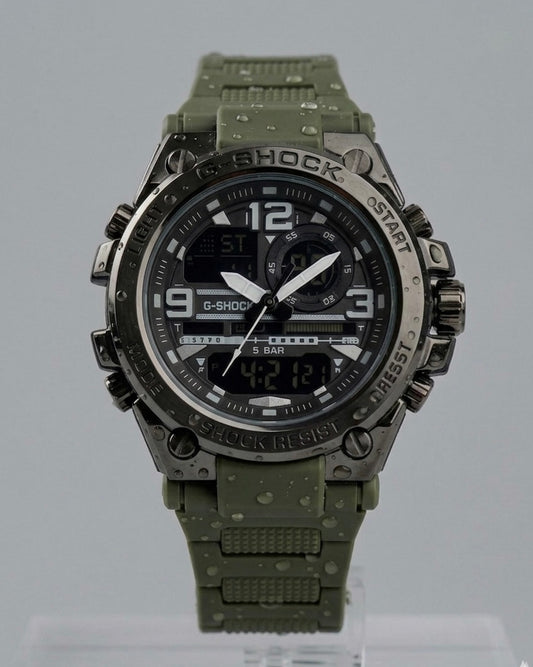 Sports Digital and Analog Waterproof Watch AS-09