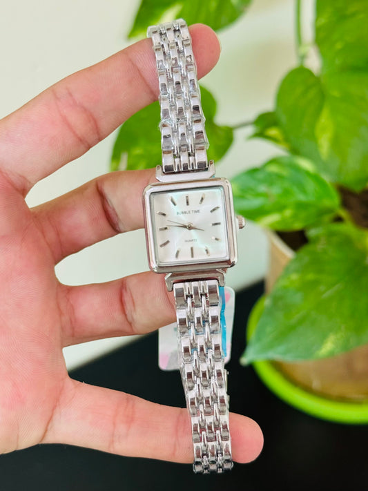 Silver Stainless Steel Watch For Her