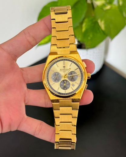 Full Golden Chronograph-Waterproof Watch TS-03