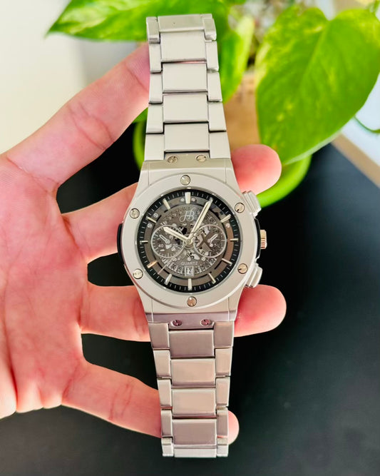 HB Stainless Steel Date Working Watch HB-04