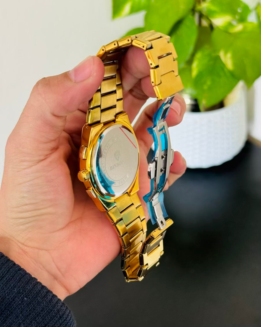 Full Golden Chronograph-Waterproof Watch TS-03