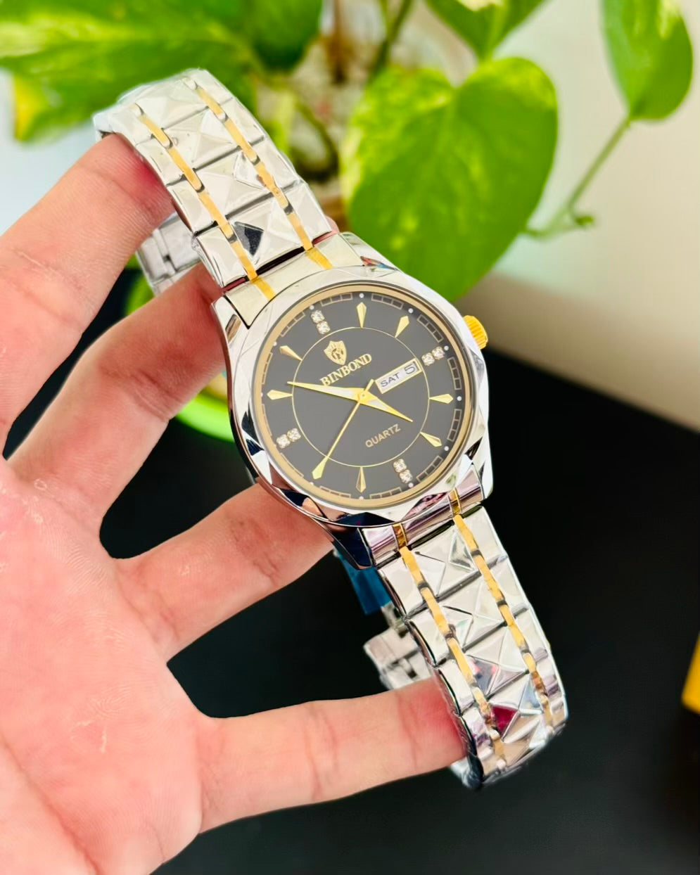 Day and Date Working Stainless Steel BN Watch BN-01