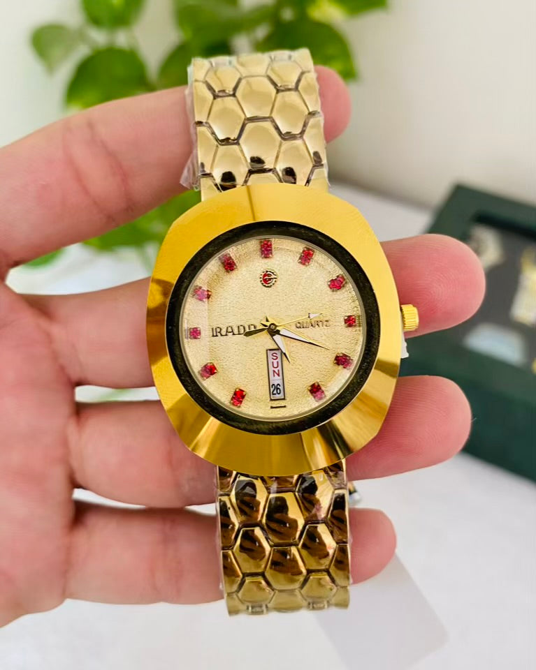 Full Golden Stainless Steel Watch