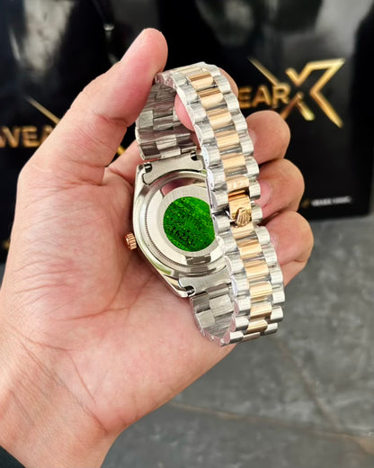 RLX Rose Gold Dail | Day & Date Working with Taj Lock Rl-17