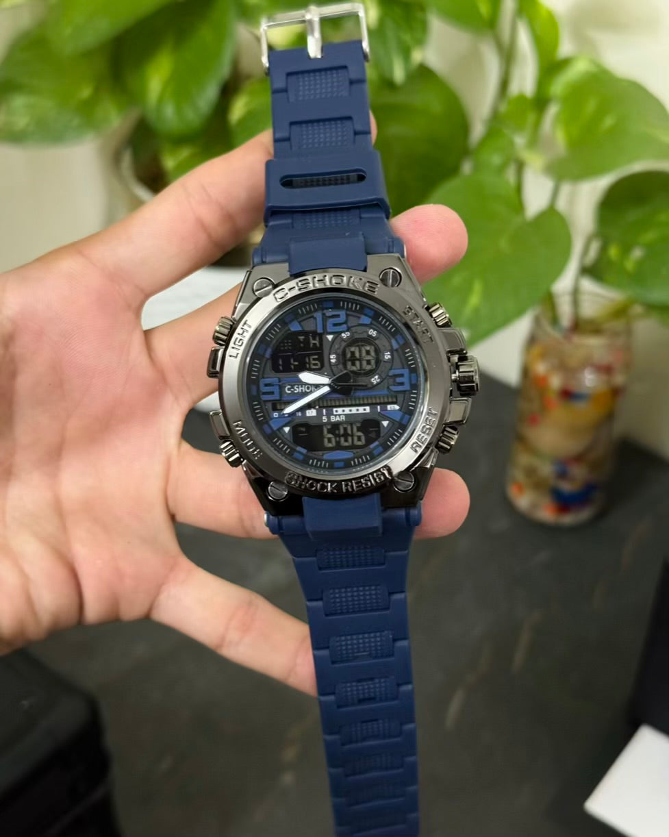 Sports Digital and Analog Waterproof Watch AS-10