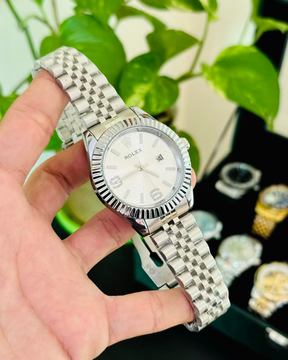 RLX Watch | Date Working | White Dial Rl-15