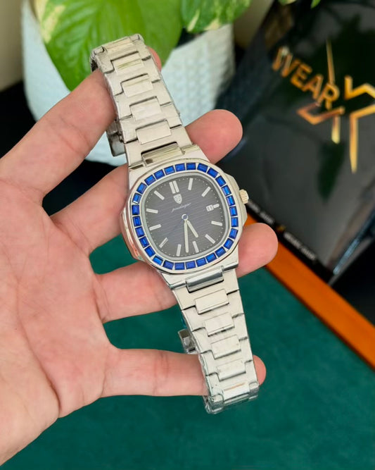 Blue Iced Watch