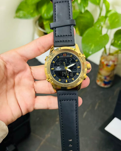 Straps Digital and Analog Waterproof Watch AS-03