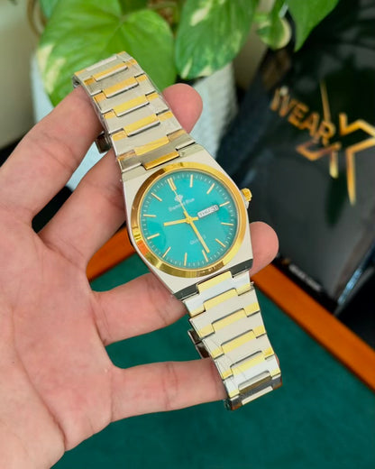 Diamond Two Tone with Tifny | Day & Date | Waterproof Watch