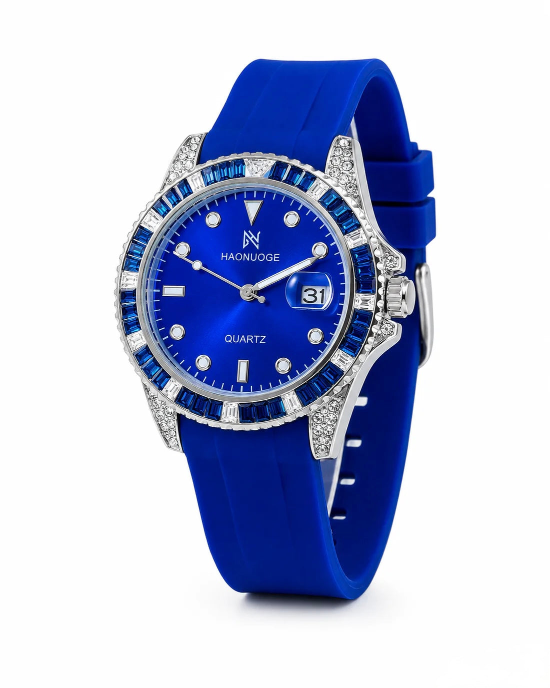 Sapphire Gem Stones Bezel Watch