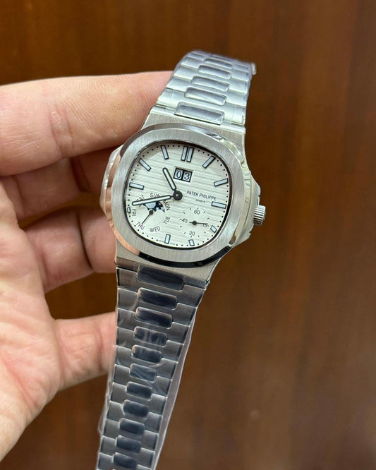 PP Nautilus Power Reserve Stainless Steel Watch