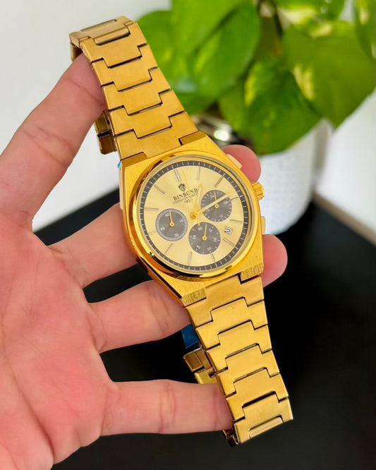 Full Golden Chronograph-Waterproof Watch TS-03