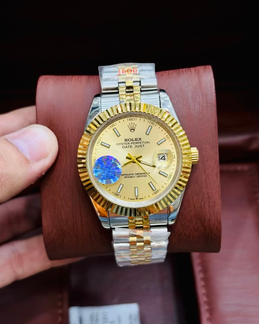 RLX Automatic Scratch-Resistant Glass Date Watch