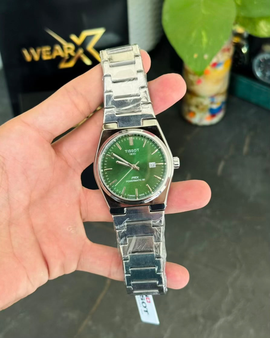 TST Sami Automatic Stainless Steel with Green Dail Watch T-08