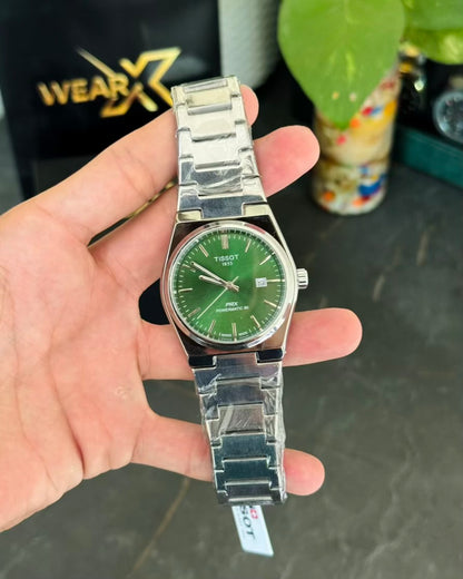 TST Sami Automatic Stainless Steel with Green Dail Watch T-08