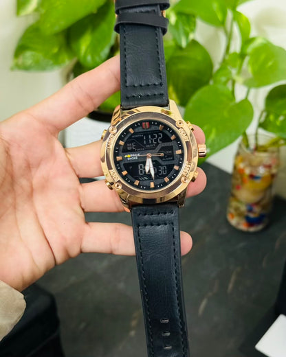 Straps Digital and Analog Waterproof Watch AS-04