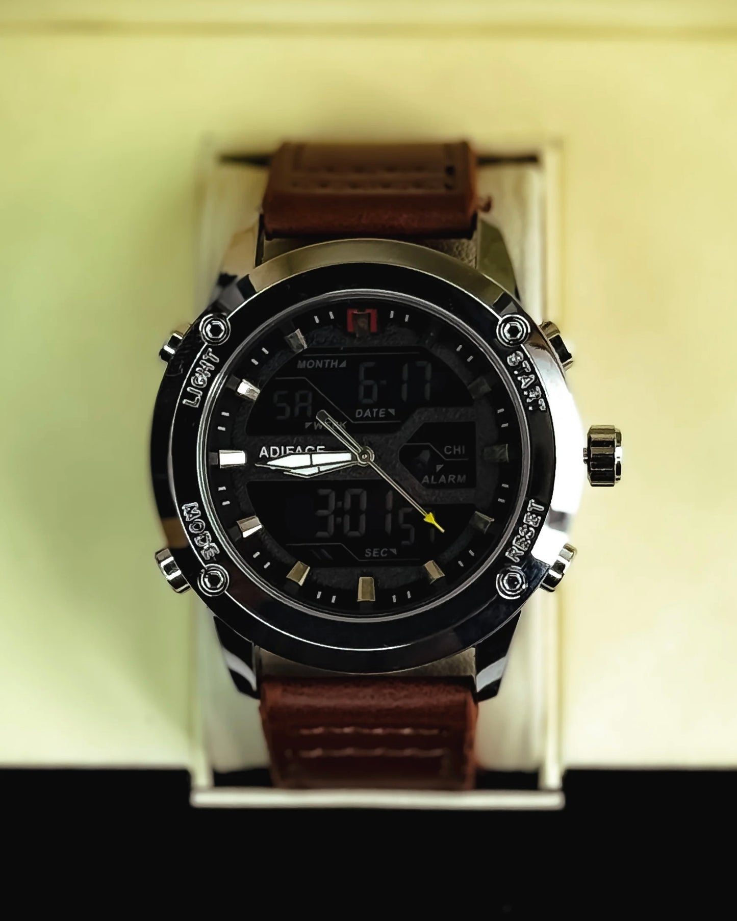 Straps Digital and Analog Waterproof Watch AS-02