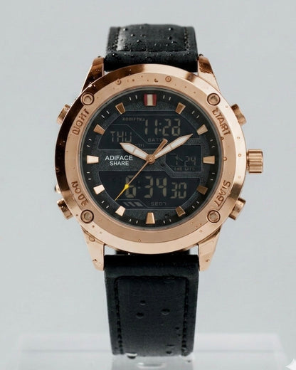 Straps Digital and Analog Waterproof Watch AS-04