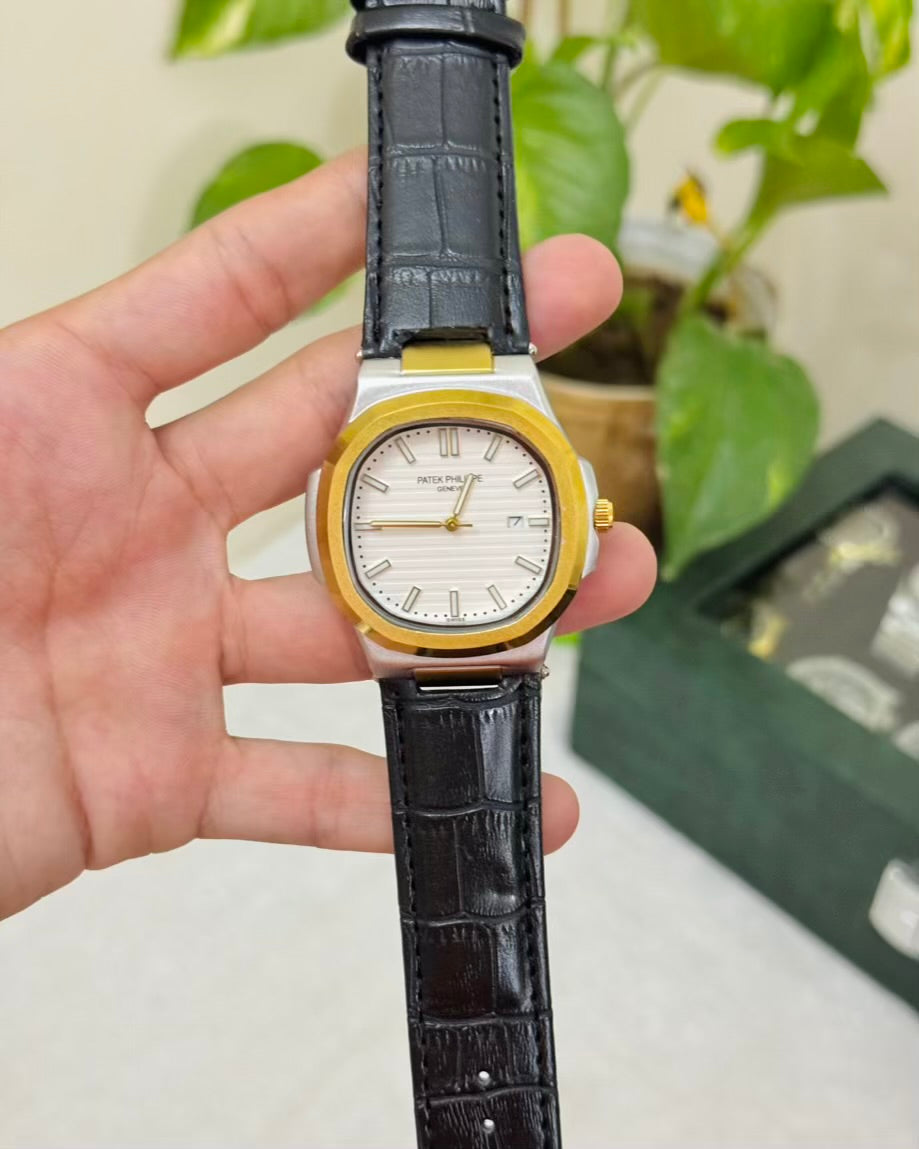 PP Leather Strap Watch
