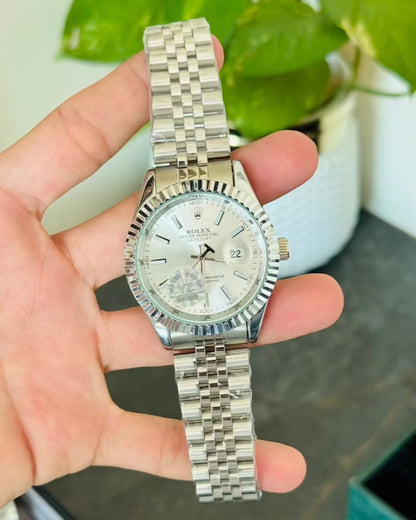 RLX Watch | Date Working | White Dial Rl-15