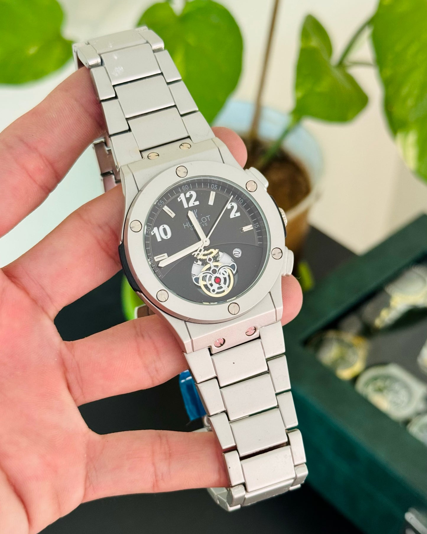 HB | Date Working | Stainless Steel Watch HB-03