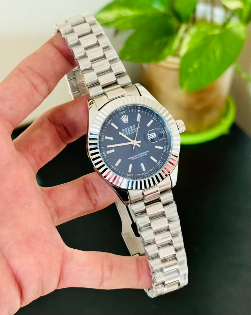 RLX Blue Dail Date Working Watch RL-09