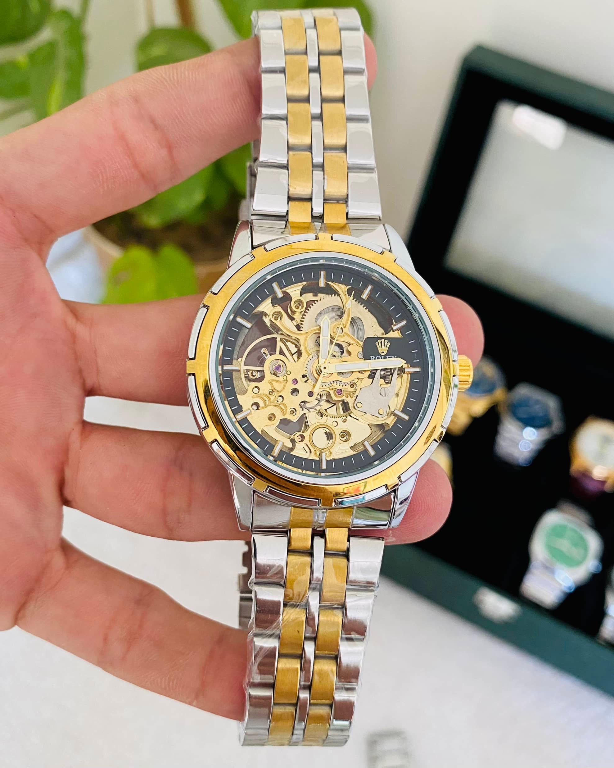 Automatic skeleton Dial Watch