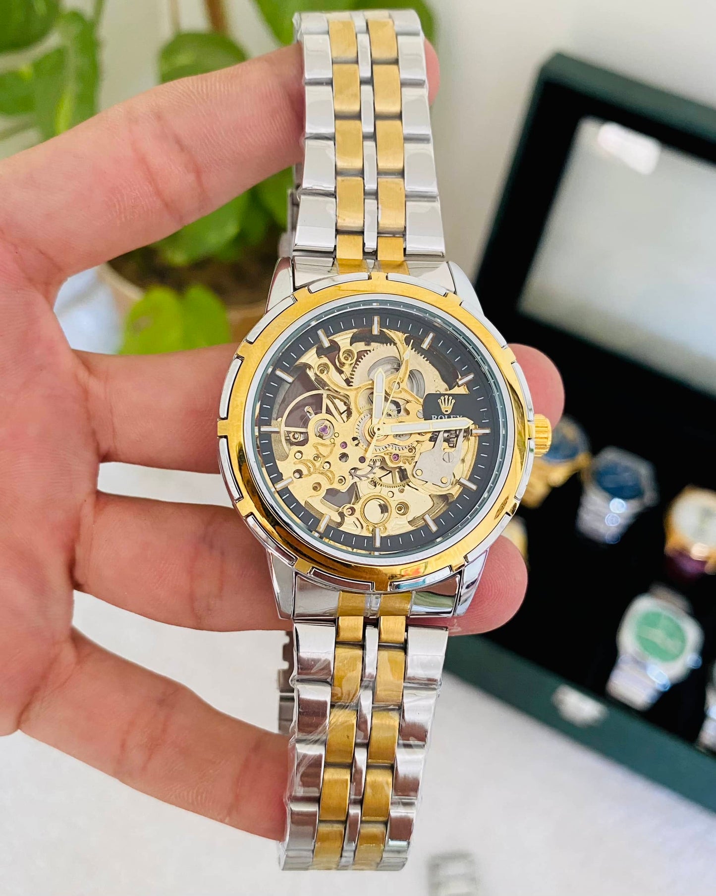 Automatic skeleton Dial Watch Rl-31