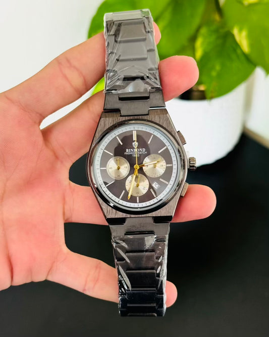 Full Black Chronograph-Waterproof Watch TS-07