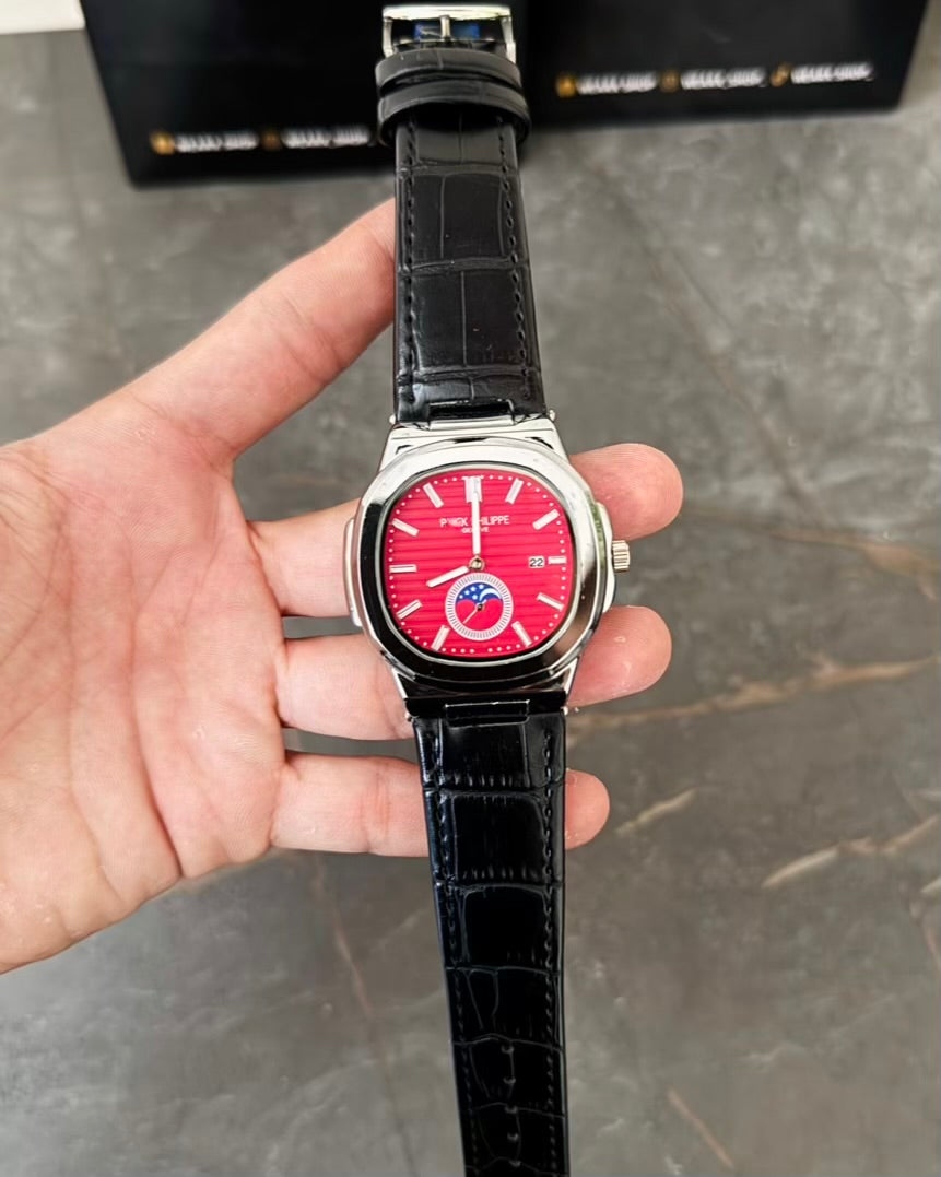 PP Black Straps Black Dail Datejust Watch PP-22