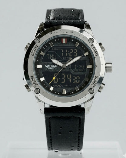 Straps Digital and Analog Waterproof Watch AS-01