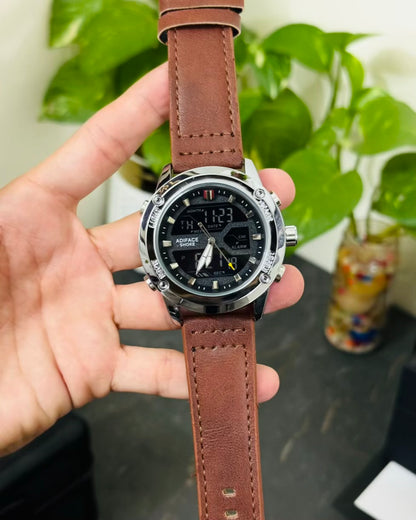 Straps Digital and Analog Waterproof Watch AS-02