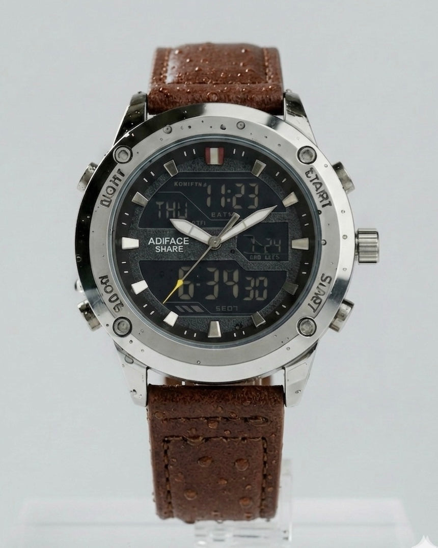 Straps Digital and Analog Waterproof Watch AS-02