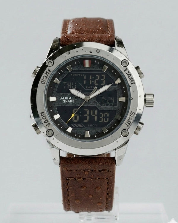 Straps Digital and Analog Waterproof Watch AS-02