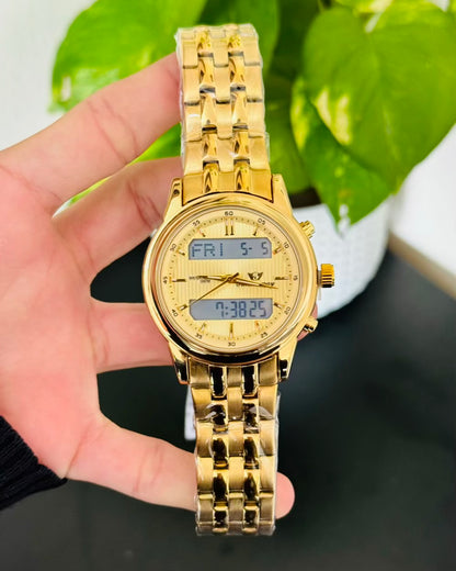 Full Golden Waterproof Watch SW-16