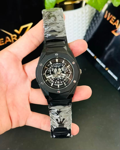 HB Full Black DateJust Watch HB-01
