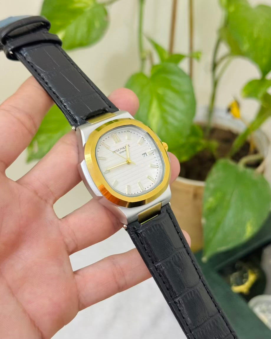 PP Leather Strap Watch