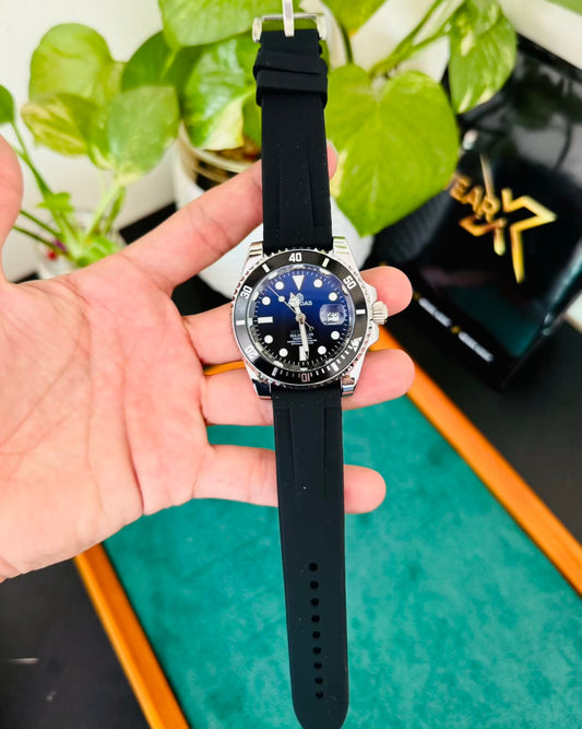 Sami Automatic Watch with Blue Dail
