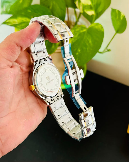 Day and Date Working Stainless Steel BN Watch BN-01