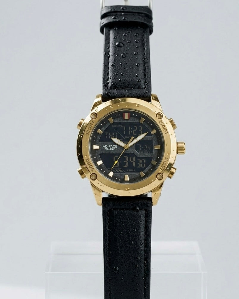 Straps Digital and Analog Waterproof Watch AS-03