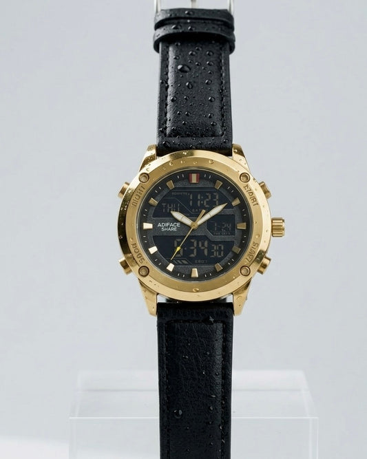 Straps Digital and Analog Waterproof Watch AS-03