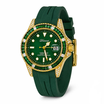 Sapphire Gem Stones Bezel Watch