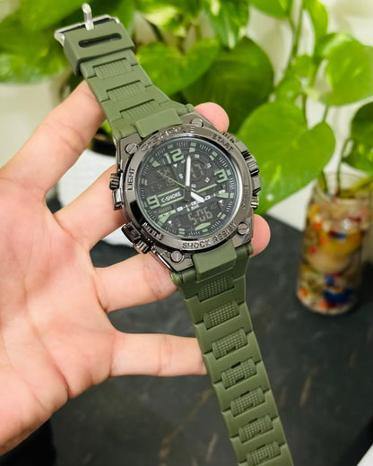 Sports Digital and Analog Waterproof Watch AS-09