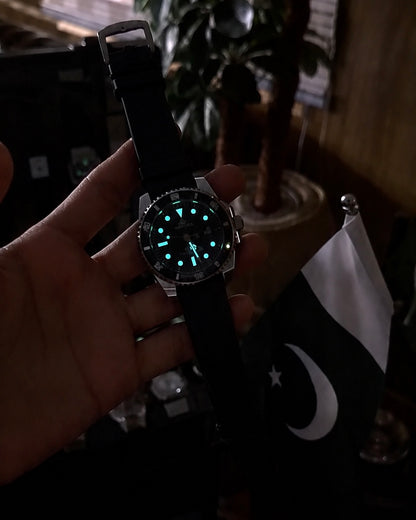 Sami Automatic Watch with Blue Dail