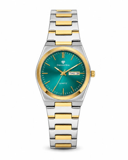 Diamond Two Tone with Tifny | Day & Date | Waterproof Watch